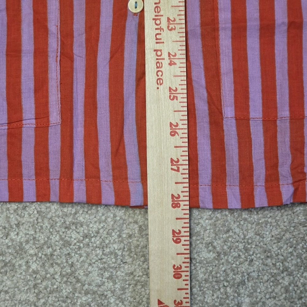 INK + ALLOY Bonnie Pajama Set Sz XL Lavender & Poppy Striped Long Sleeve Pants - Picture 4 of 12